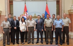 6. јун 2014. Трећа класа Високих студија безбедности и одбране Школе националне одбране Војне академије у посети Народној скупштини